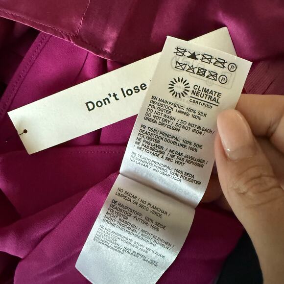 New Reformation Scotia Silk Dress - Picture 4 of 5